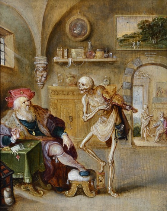 Франс Франкен Младший. Смерть, играющая на скрипке, ок. 1625