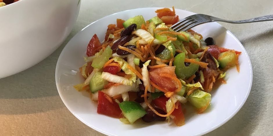 10 вкусных салатов с фасолью, которые хочется готовить снова и снова рецепты,салаты