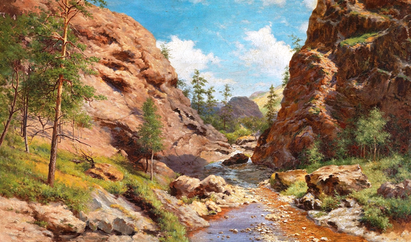 "В крымских горах", 1902
