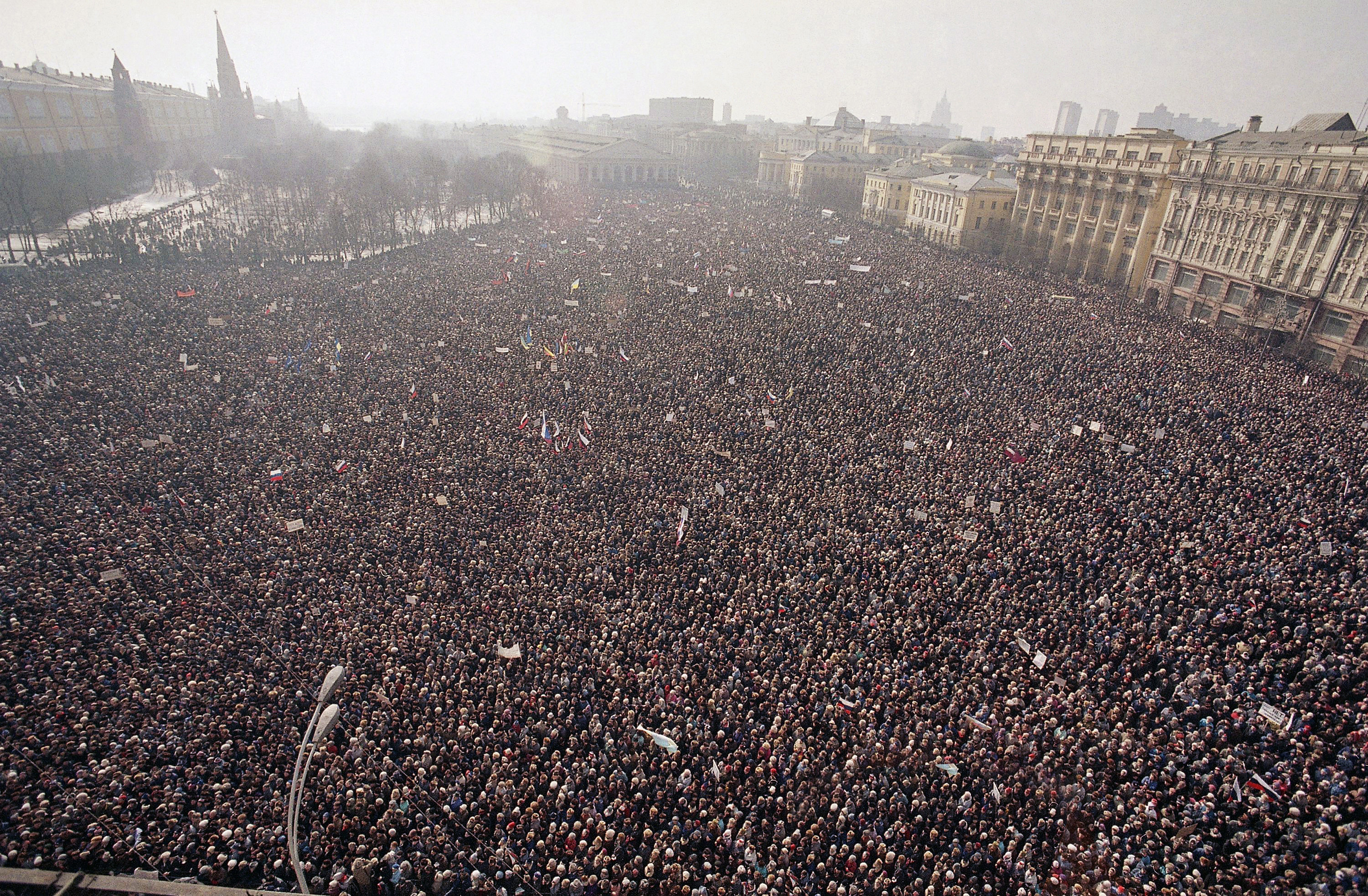 митинг за сохранение ссср 1991 москва