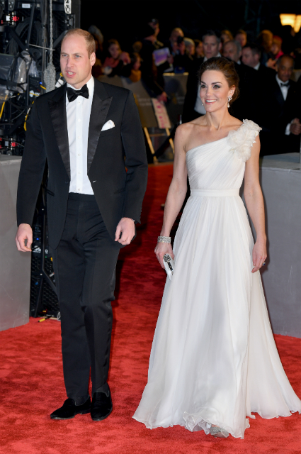 Светский вечер: Кейт Миддлтон и принц Уильям на премии BAFTA-2019 монархии