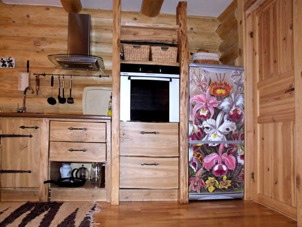 Никаких магнитов: яркий декор холодильника декор,для дома и дачи,интерьер