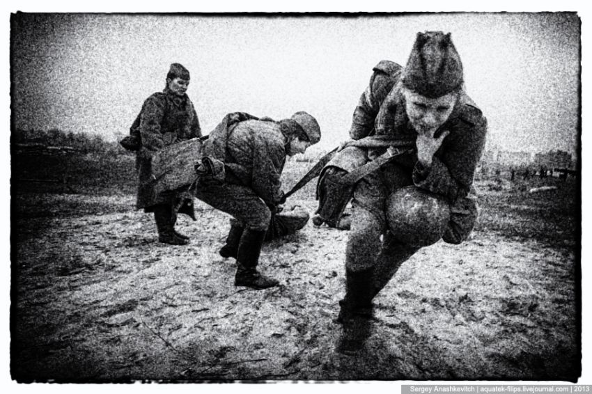 реконструкция, война, взгляд, девушки, женщины