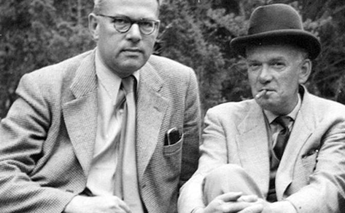 На фото (слева направо): Карл Циммер и Николаус Риль, примерно в конце 1950-х годов