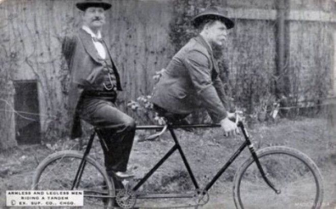 У Чарльза Триппа нет рук, а у Эли Боуэна нет ног, но выход всегда есть, 1890-е история, факты, фото