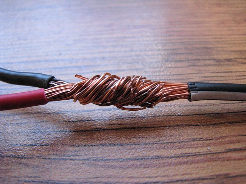 соединение многожильных кабелей