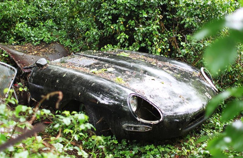 Полностью разрушенный классический Jaguar E-type восстановили до изумительного состояния ремонт автомобилей,ретро