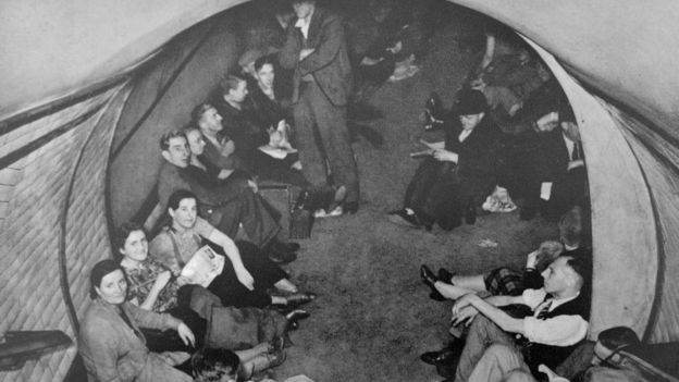 В метро Лондона в годы Второй мировой