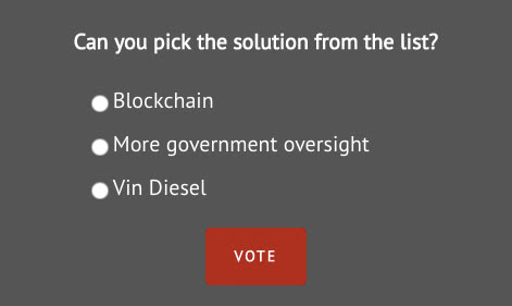 Stock depository poll