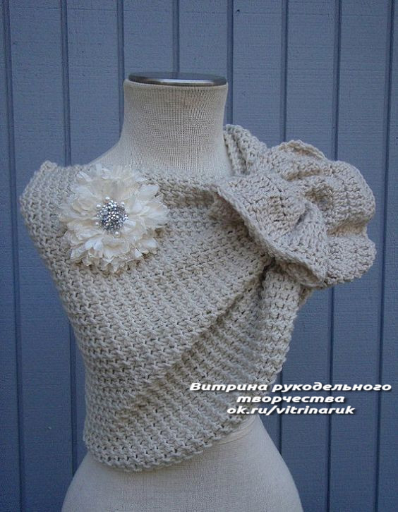 Такую красоту несложно связать спицами болеро,вязание,женские хобби,рукоделие,своими руками,умелые руки