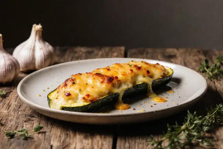 Запечённые кабачки с сыром