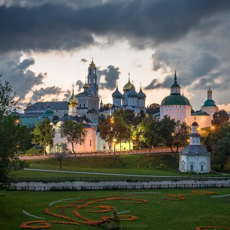 Свято-Троицкая Сергиева Лавра.Город Сергиев Посад природа, россия, страна