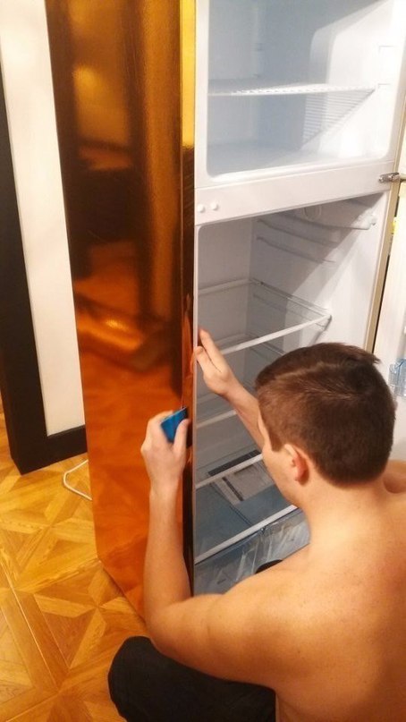Делаем из старого холодильника — новый! «Идея на миллион» с клейкой пленкой дизайн