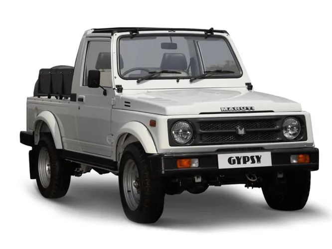 Maruti – автозавод, ныне принадлежащий Suzuki и по сути являющийся сборочным производством, но некогда производивший и собственные модели. Основан в 1981 году в Нью-Дели. На снимке – внедорожник Maruti Gipsy.