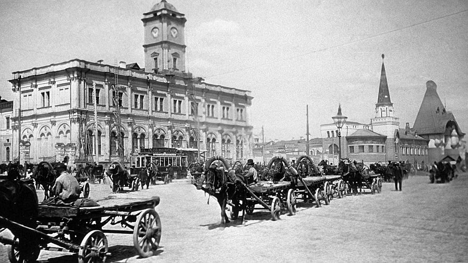 Москва без метро: время торжества коней История России,кони,Москва