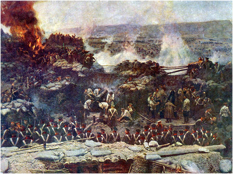 Оборона Севастополя (худ. Франц Рубо) 