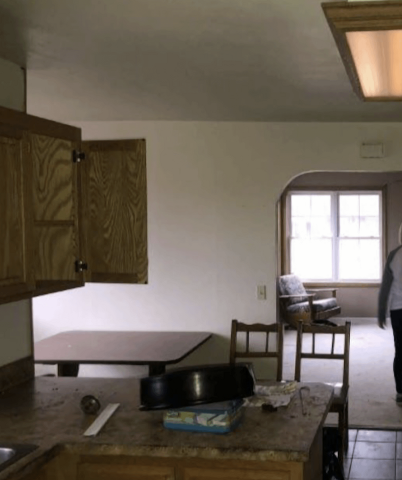 Фото до и после ремонта: семья купила дом 1950-х годов и переделала кухню интерьер,мастер-класс