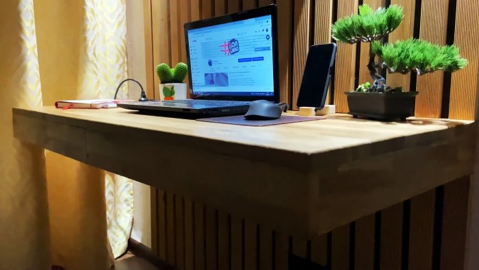 Как изготовить парящий компьютерный стол - удобная мебель и экономия средств для дома и дачи,мастер-класс