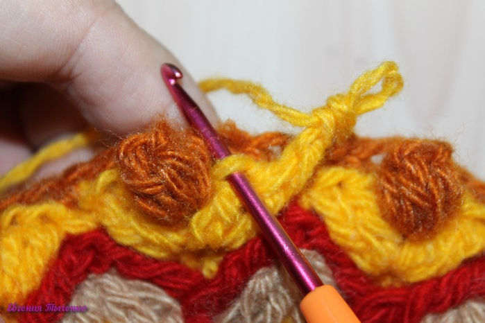 Коврик-сидушка: мастер-класс. Из остатков пряжи Коврик-сидушка: мастер-класс. Из остатков пряжи вязание