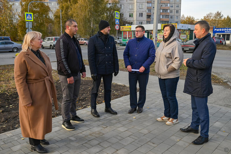 Благоустройство нового парка за ТЦ 