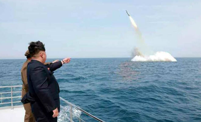Секретная субмарина Северной Кореи попала на спутниковые снимки баллистические ракеты,подводная лодка,Пространство,северная корея,субмарина