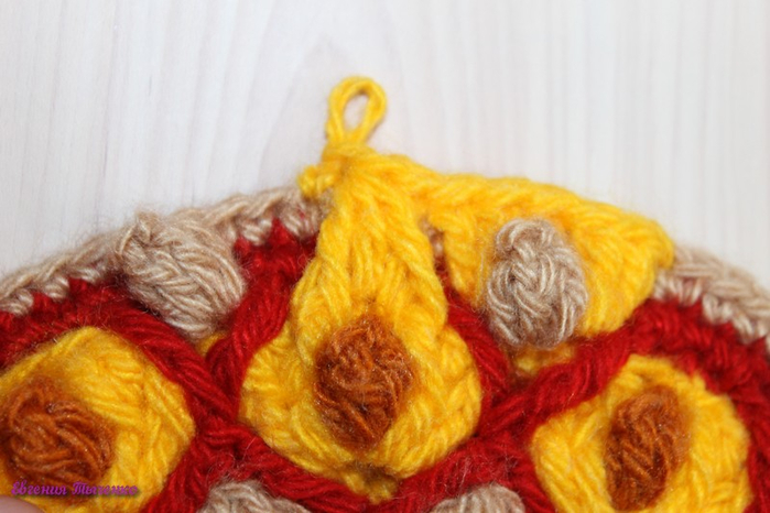 Коврик-сидушка: мастер-класс. Из остатков пряжи Коврик-сидушка: мастер-класс. Из остатков пряжи вязание