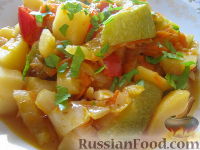 Фото к рецепту: Овощное рагу вегетарианское