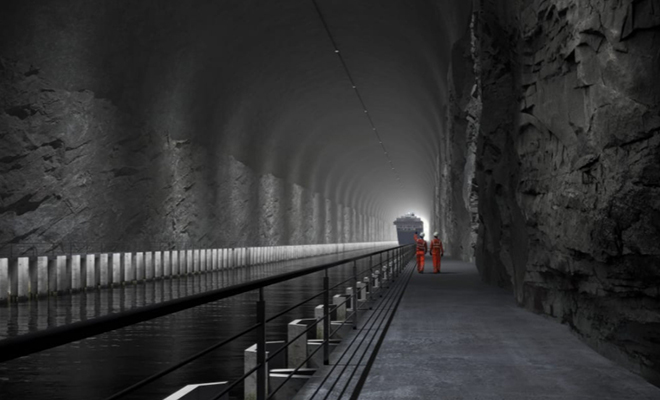 Первый в мире тоннель для кораблей изнутри. Норвежцы показали изображения проекта Культура