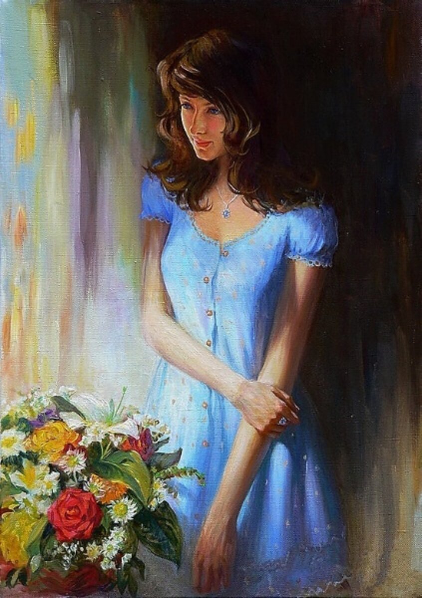 «Девушка в голубом платье», 2007