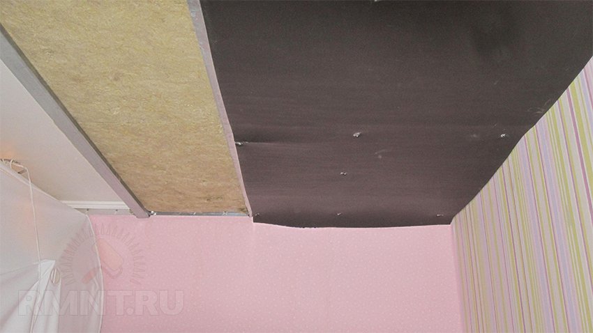 Шумоизоляция потолка в квартире под натяжной потолок