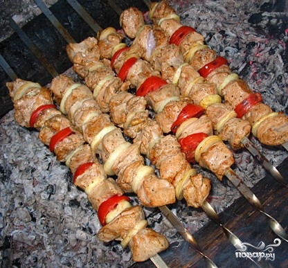 Шашлык по-абхазски кухни мира,мясные блюда,шашлык