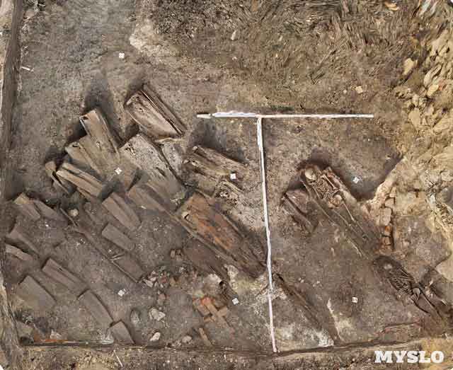 Раскопки в центре Тулы
