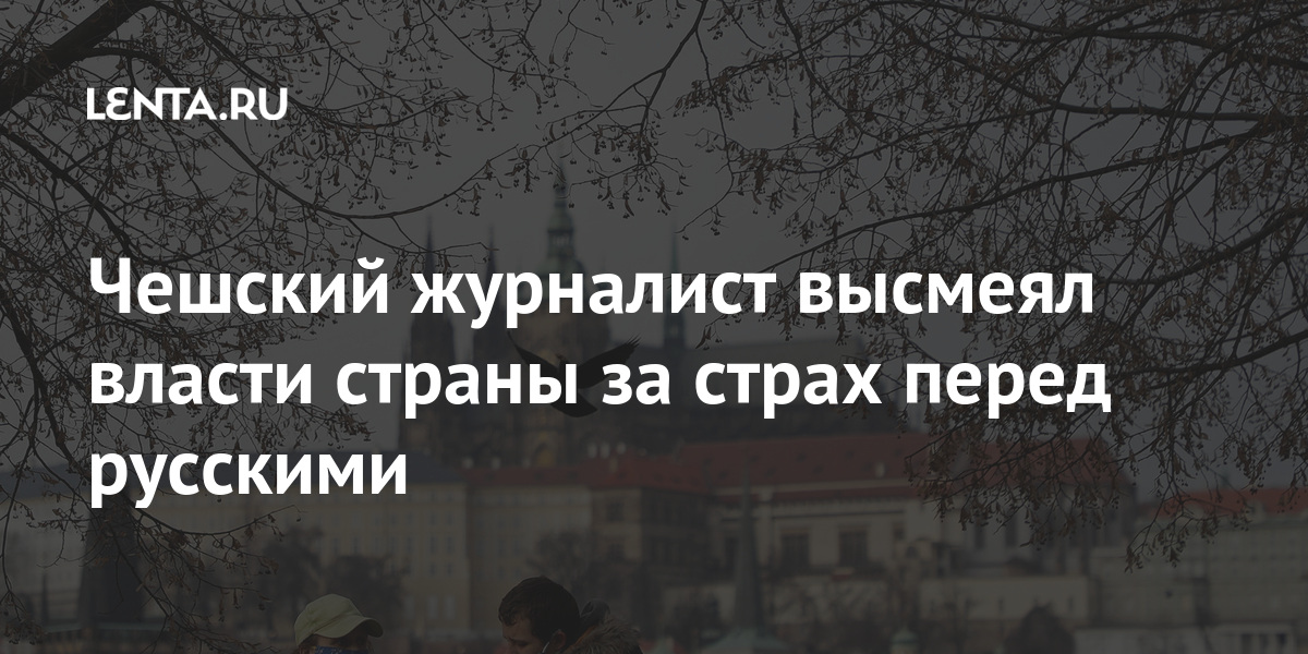 Чешский журналист высмеял власти страны за страх перед русскими Интернет и СМИ