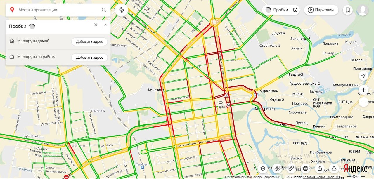 Карта города тамбова с номерами домов. Карта пробок в Тамбове. Пробки Тамбов. Яндекс пробки Тамбов. Селятино пробки.