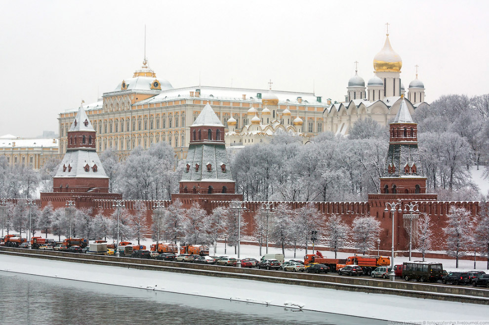 Москва после снегопада