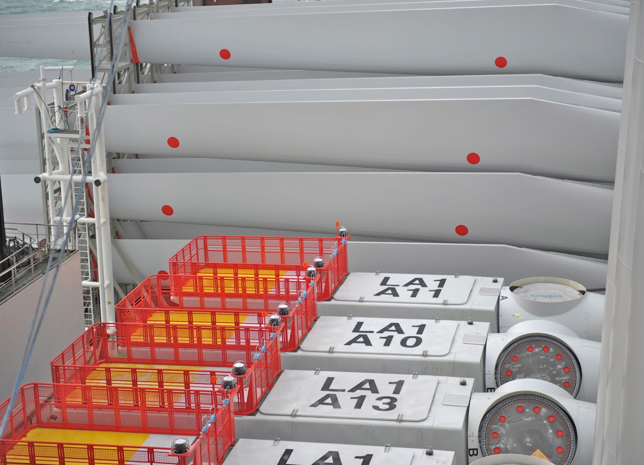 Ветряки в море 