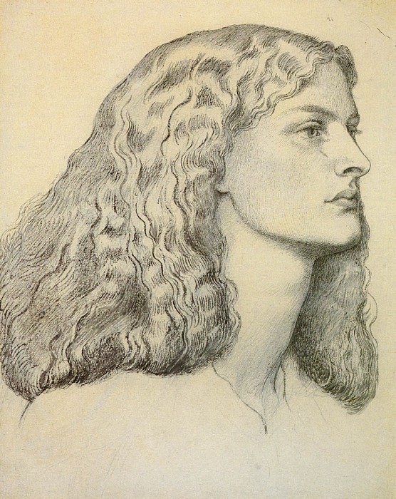 Rossetti Dante Portrait Of Annie Miller. Данте Габриэль Россетти