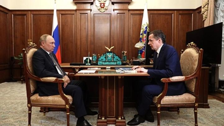 Губернатор Гладков доложил Путину о ситуации в Белгородской области