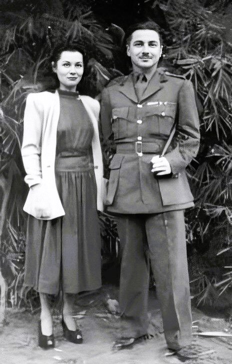 Фавзия Фуад со вторым мужем Исмаилом Ширином, 1950-е гг.