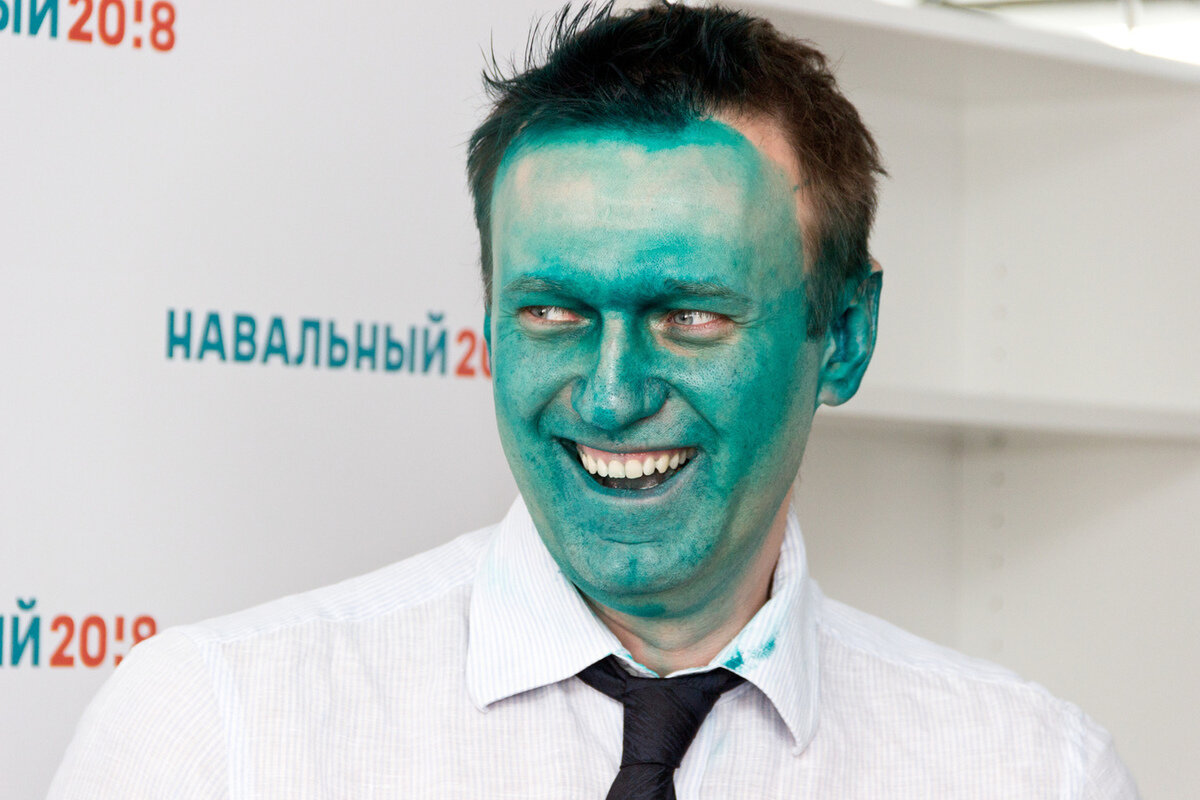 Алексей Навальный в зеленке