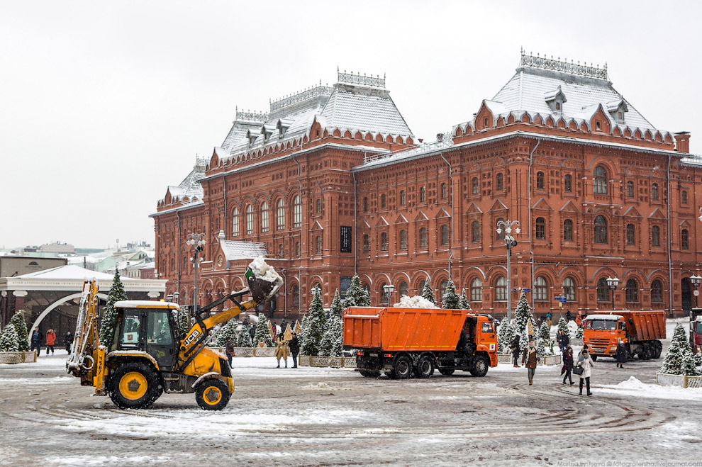 Москва после снегопада