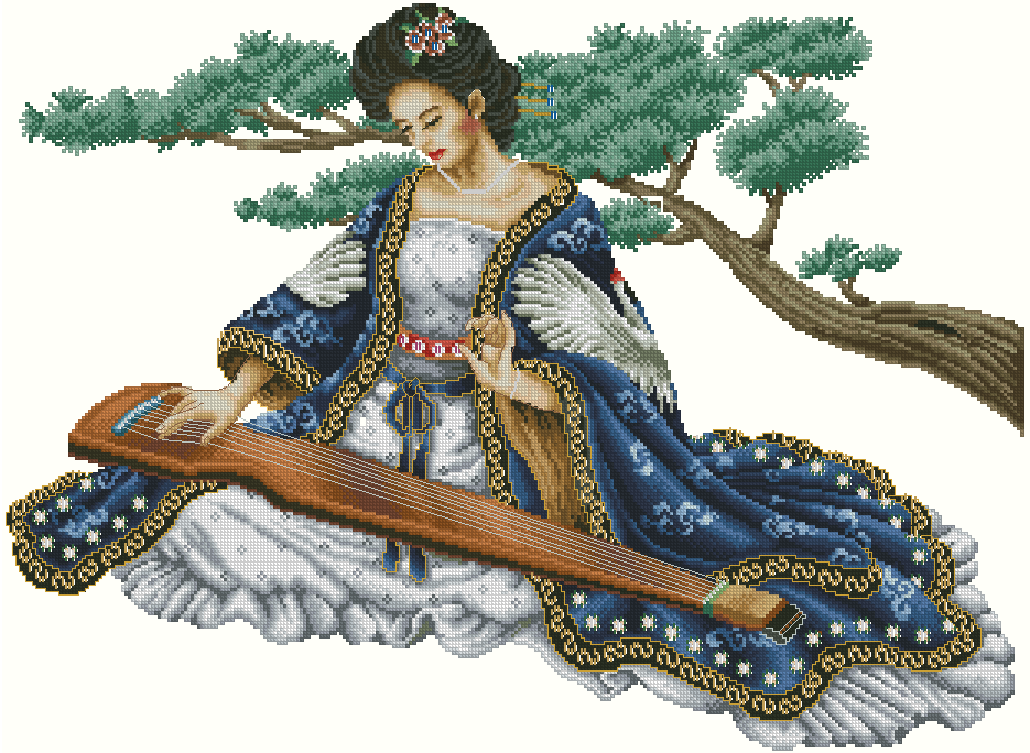 Мотивы женщин. Вышивка иллюстрация. Вышивка крестом Япония. Вышивка японские мотивы. Набор для вышивания крестом японские мотивы.