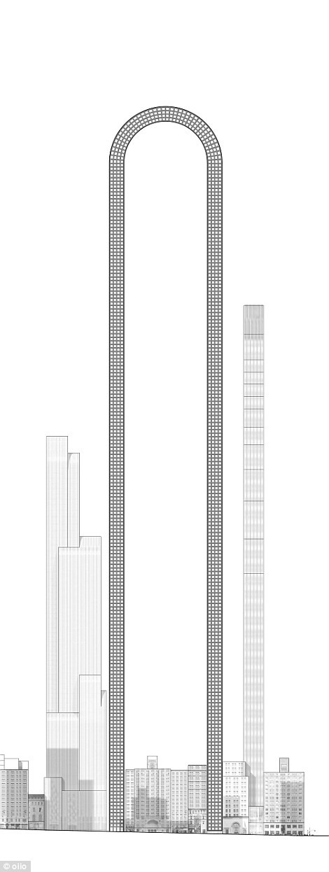 Студия Oiio убеждена,что ей удастся построить одно из самых престижных зданий на Манхэттене длина, небоскреб, нью-йорк