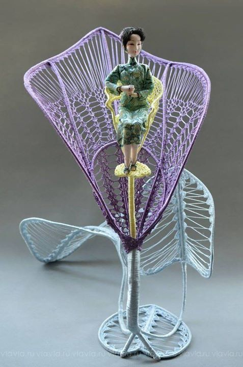 Необычное использование простой пряжи. Восхищает  безграничность фантазии и талантов! handmake,вязание,поделки своими руками,разное