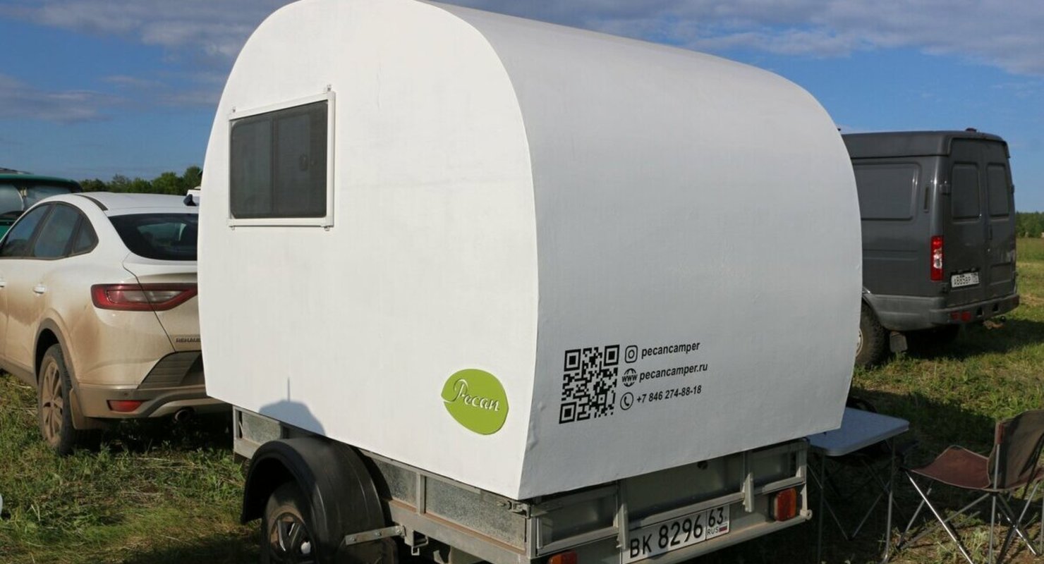 Суперкомпактный жилой прицеп, в котором есть даже душ