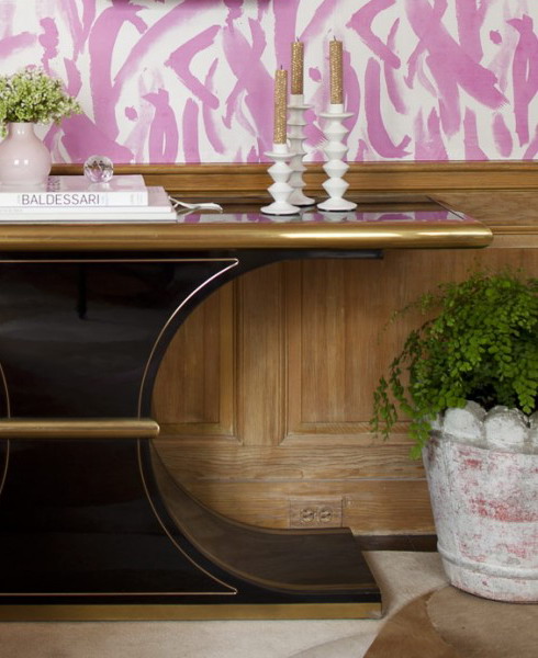 Союз гламура и классики: романтическая розовая спальня от Amanda Nisbet Союз гламура и классики: романтическая розовая спальня от Amanda Nisbet интерьер и дизайн,мебель,спальня