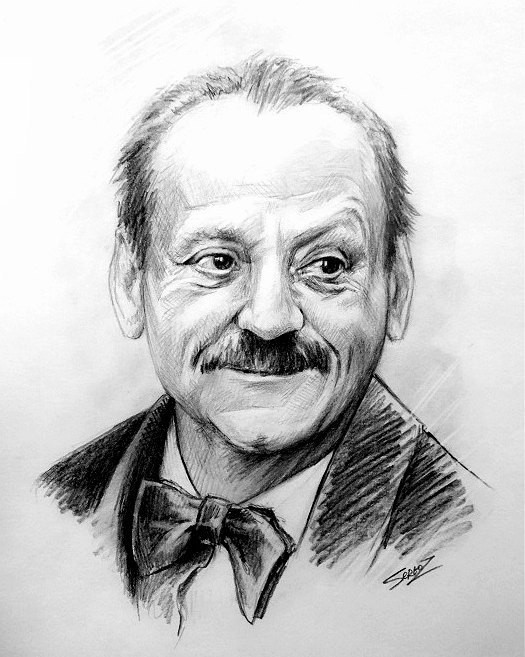 Семен Львович Фарада(Фердман) Сергей Загаровский, знаменитости, карандаш, портреты, художник