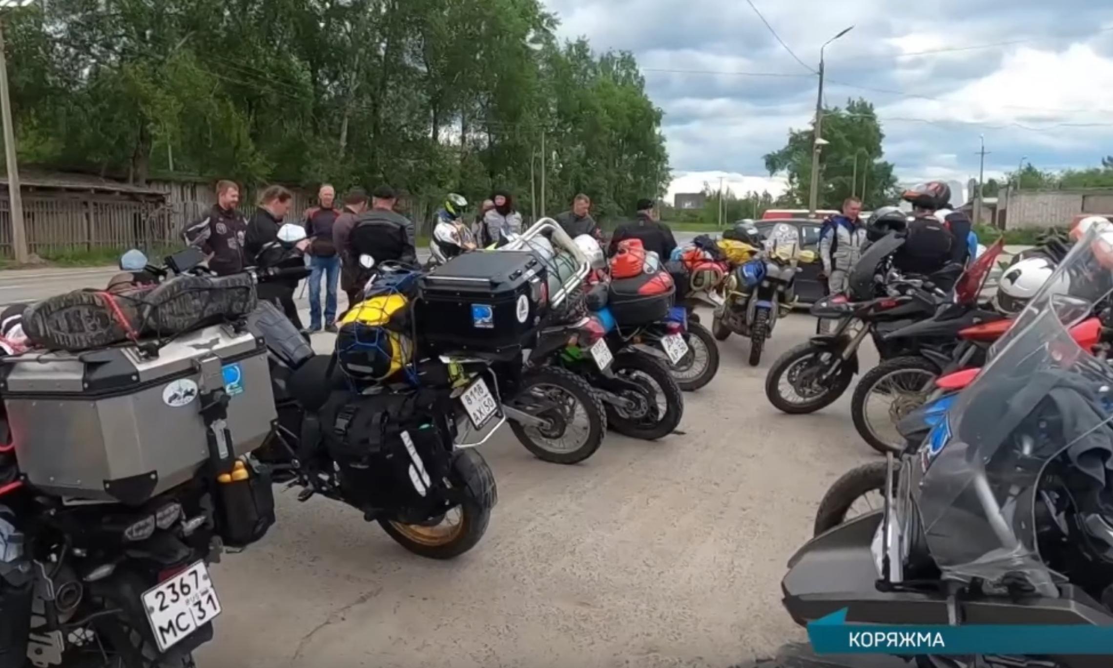 В Архангельскую область заехали байкеры, держащие путь за полярный круг