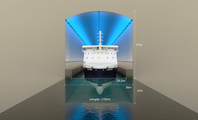 Первый в мире тоннель для кораблей изнутри. Норвежцы показали изображения проекта Культура