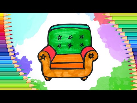 Как нарисовать кресло l Простые рисунки для детей